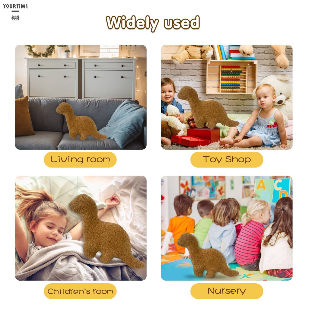 Thú Nhồi Bông Hình Khủng Long / Gà Con Dễ Thương Trang Trí Ghế Sofa