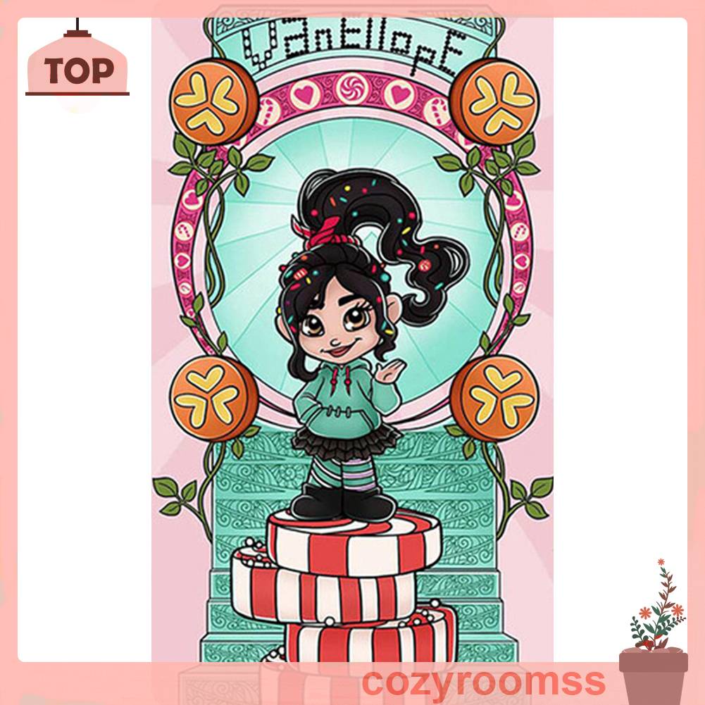 Tranh Đính Đá Kim Cương Toàn Bộ 5D DIY Hình Vẽ Công Chúa