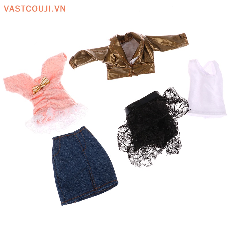 Đầm Ngắn Hai Mảnh Thời Trang Cho Búp Bê VASTJI 30cm