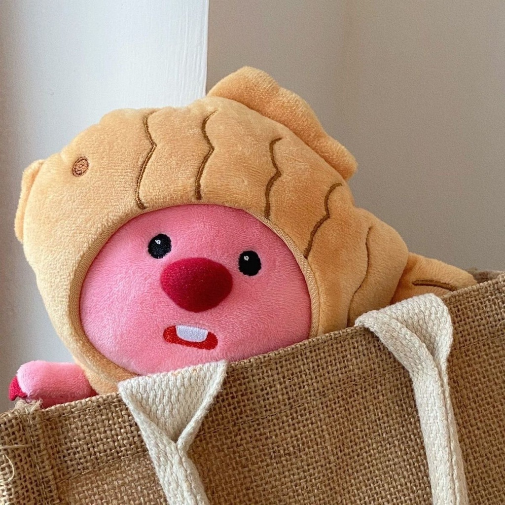 Búp Bê Taiyaki Taiyaki Màu Hồng Dễ Thương Dùng Để Trang Trí Túi Xách
