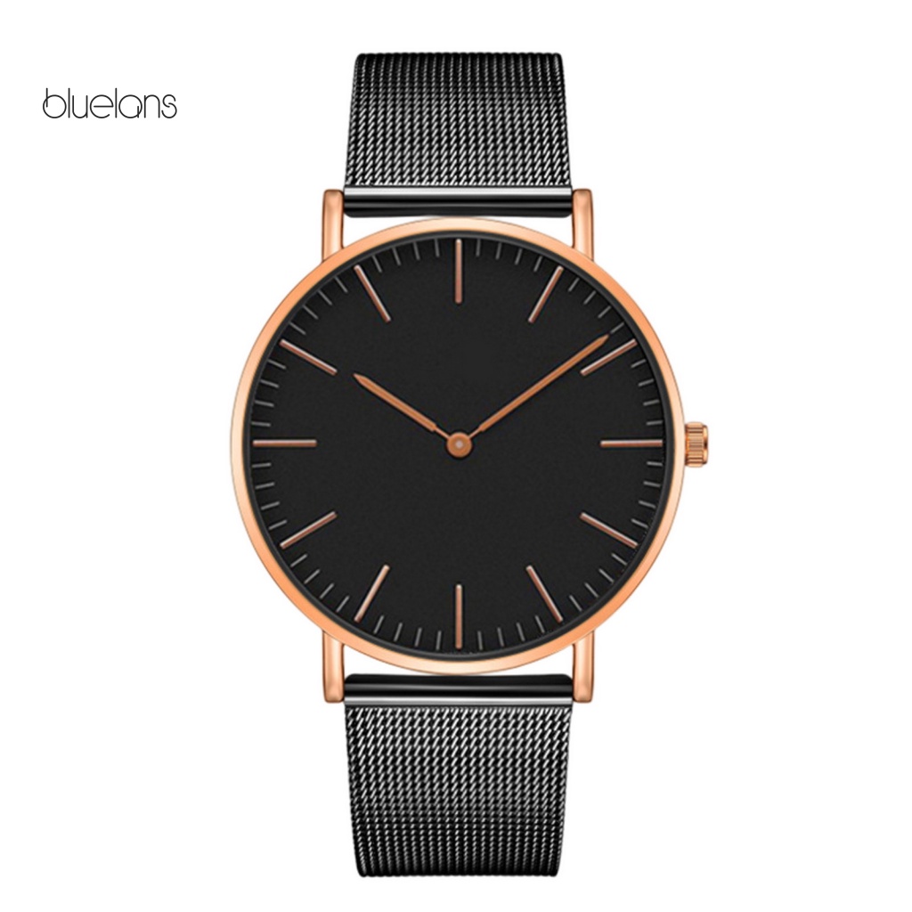 Đồng Hồ Đeo Tay Mặt Tròn Bằng Thép Không Gỉ Chống Rỉ Sang Trọng Cho Nữ