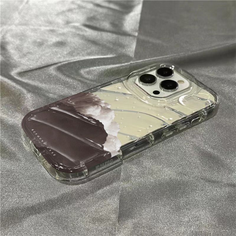 Ốp Điện Thoại Mềm Trong Suốt In Hình Đám Mây Cho Iphone 14Promax 1312 / 11 7 / 8plus xr / sins XGUW