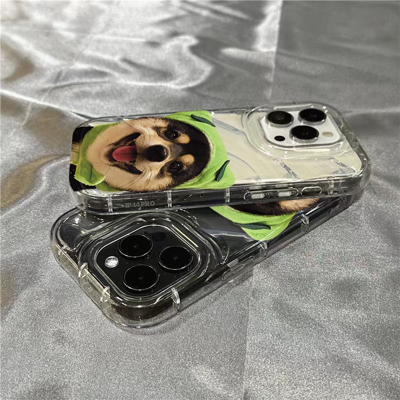 Ốp Điện Thoại Mềm Trong Suốt In Hình Chú Cún Dễ Thương Cho Iphone 117 8 Xr 14 Pro Max 1312