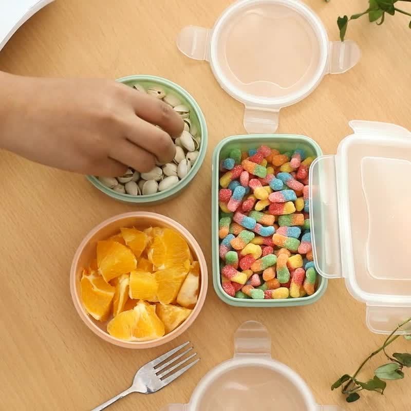 Hộp Đựng Thức Ăn Bằng Nhựa Trong Suốt Có Nắp Đậy Tiện Dụng Ốp