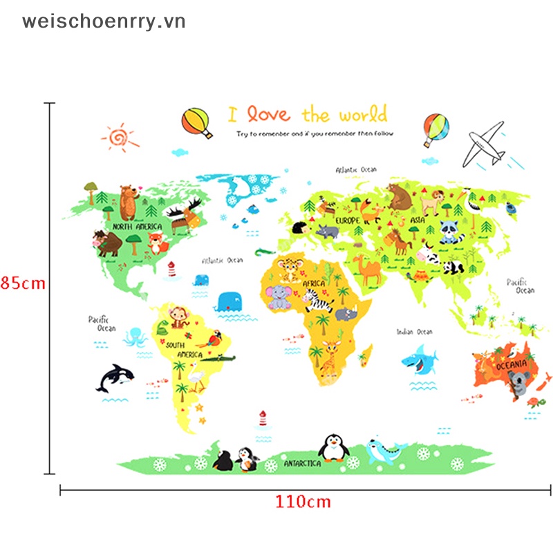 Giấy Dán Tường Hình Động Vật Hoạt Hình VN