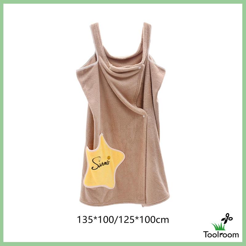 Khăn Quấn Tắm Thiết Kế Tiện Lợi Dễ Dùng Cho Nữ