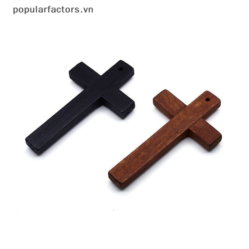 Mặt Vòng cổ / Móc Khóa Hình Thánh Giá Tự Nhiên DIY