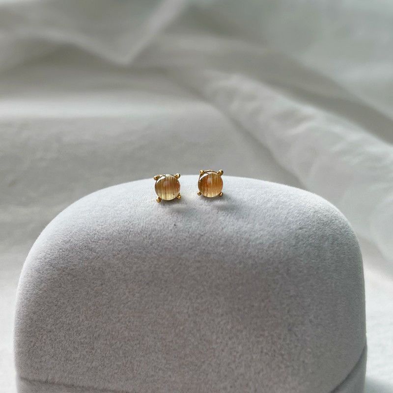 ♥ Bông Tai Bạc 925 Đính Hạt Pha Lê Trong Suốt Mini Đơn Giản Thời Trang Dành Cho Nữ