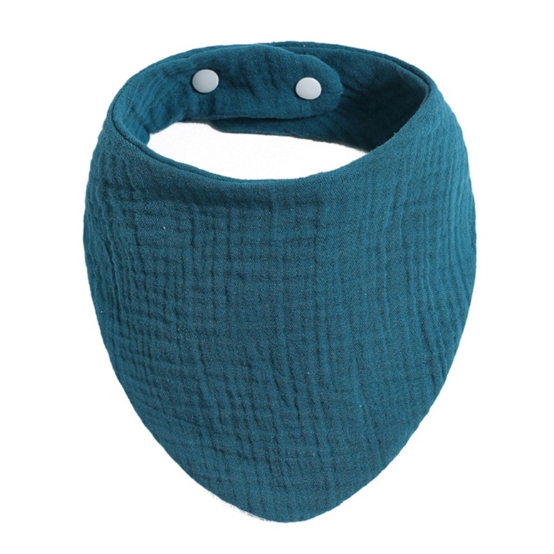 Bộ 6 Yếm Ăn Cotton Hai Lớp Thấm Hút Tốt Có Thể Điều Chỉnh Dành Cho Bé