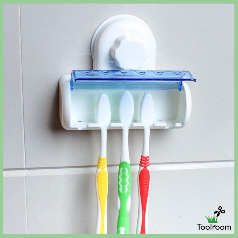 Giá Đỡ Bàn Chải Đánh Răng Gắn Tường Kèm Vỏ Bọc Tiện Dụng Cho Phòng Thay Đổi Khách Sạn
