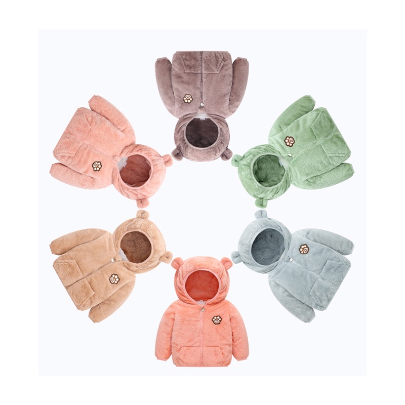 Áo Khoác cotton Lót Nhung Giữ Ấm Thời Trang Thu Đông Phong Cách Hàn Quốc Cho Mẹ Và Bé