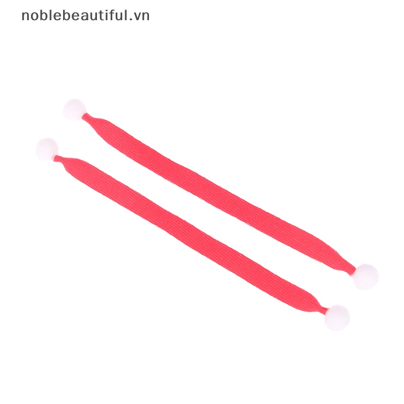 Set 2 Băng Đô Cài Tóc Dệt Kim Mini Trang Trí Nhà Búp Bê Phong Cách Giáng Sinh