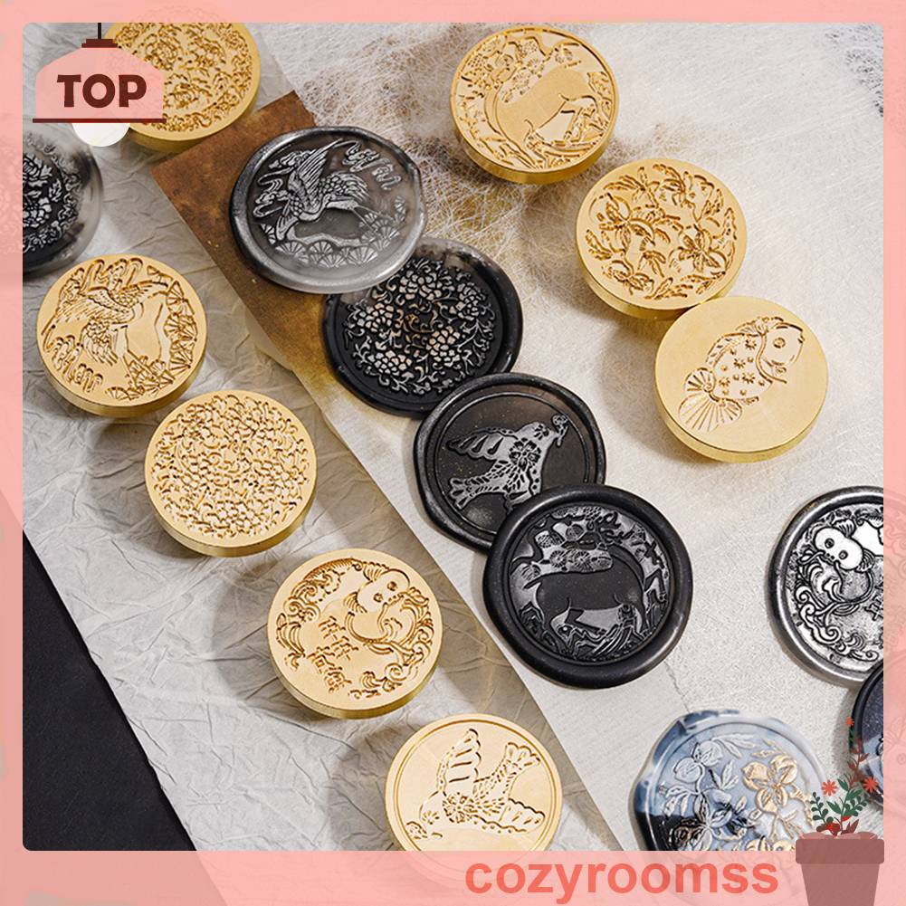 Đầu Tem Đóng Dấu 3D Phong Cách Trung Hoa Cho Thiệp Mời Đám Cưới DIY