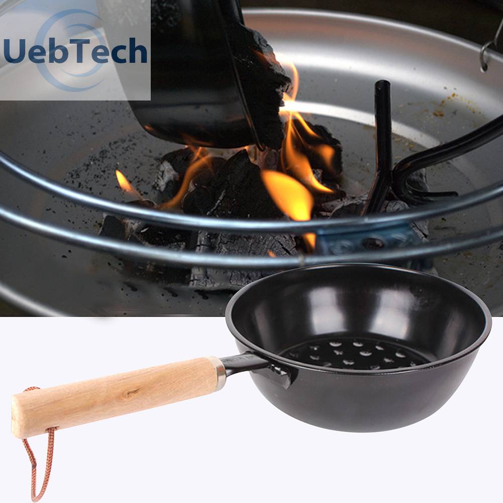 Nồi Nấu Ăn Mini Tay Cầm Bằng Gỗ An Toàn Tiện Dụng Mang Theo Du Lịch Dã Ngoại