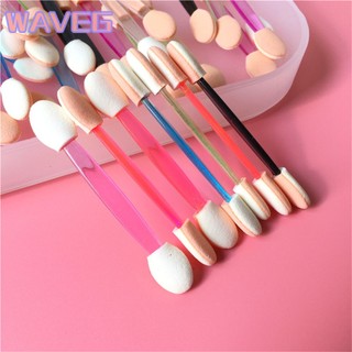 Wave 10 cái Dụng cụ làm đẹp Cọ đánh phấn mắt Cọ đánh phấn mắt hai đầu 6cm