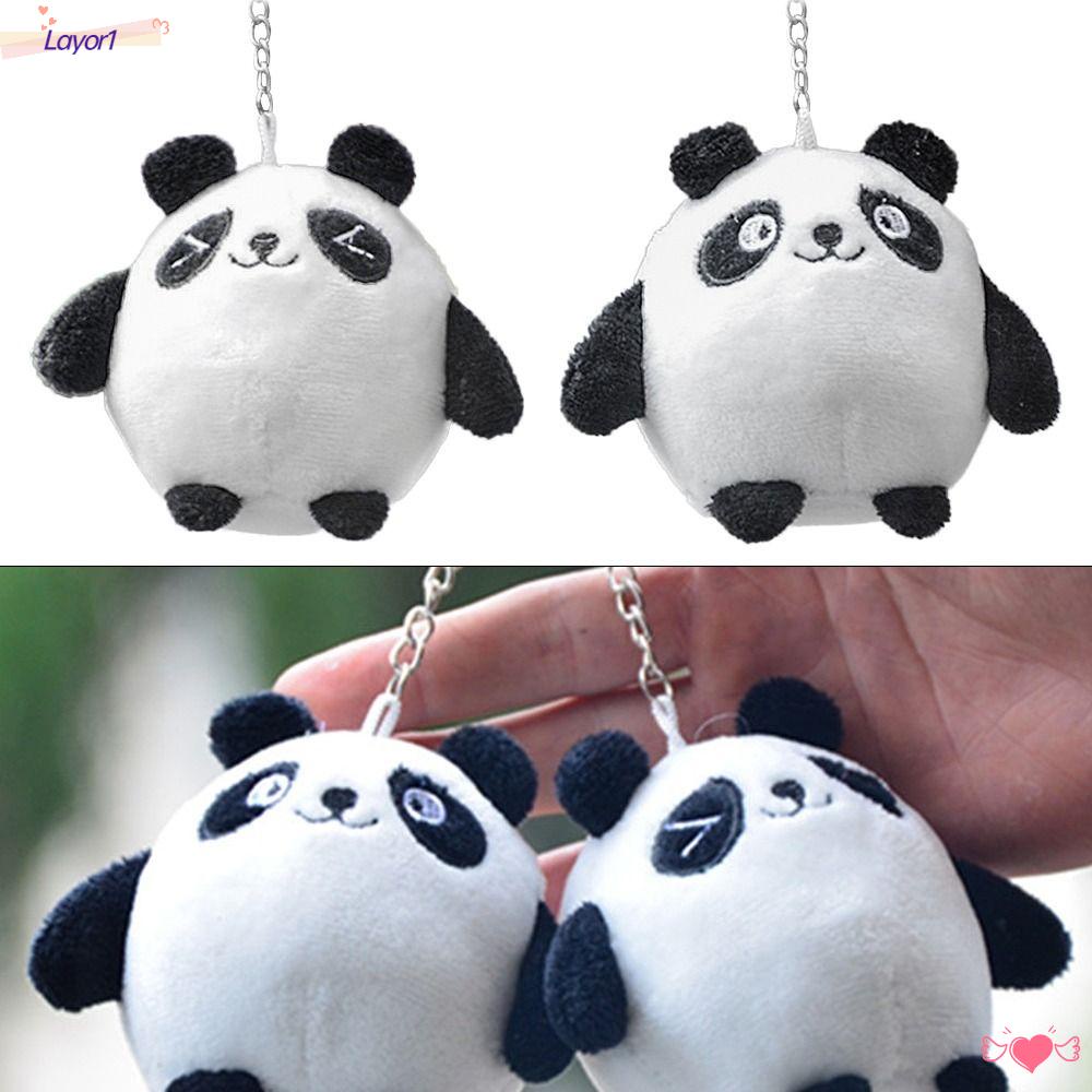 LAYOR1 Set 2 Móc Khóa Hình Thú Nhồi Bông 10cm Dễ Thương