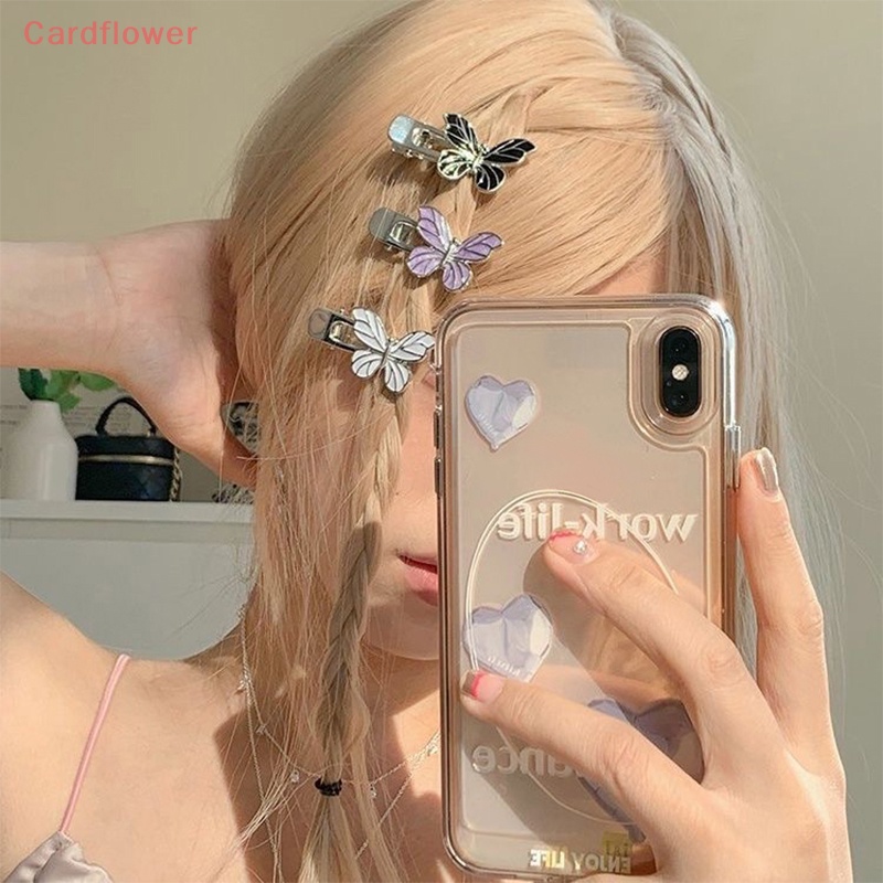 Kẹp Tóc Hình Bướm Bằng Kim Loại Y2K Thời Trang