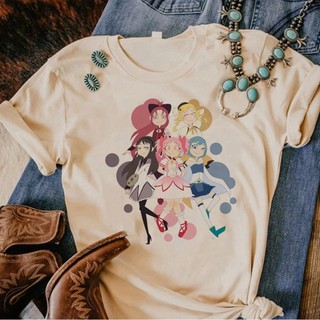 Áo thun nữ ngắn tay in hình madoka vui nhộn