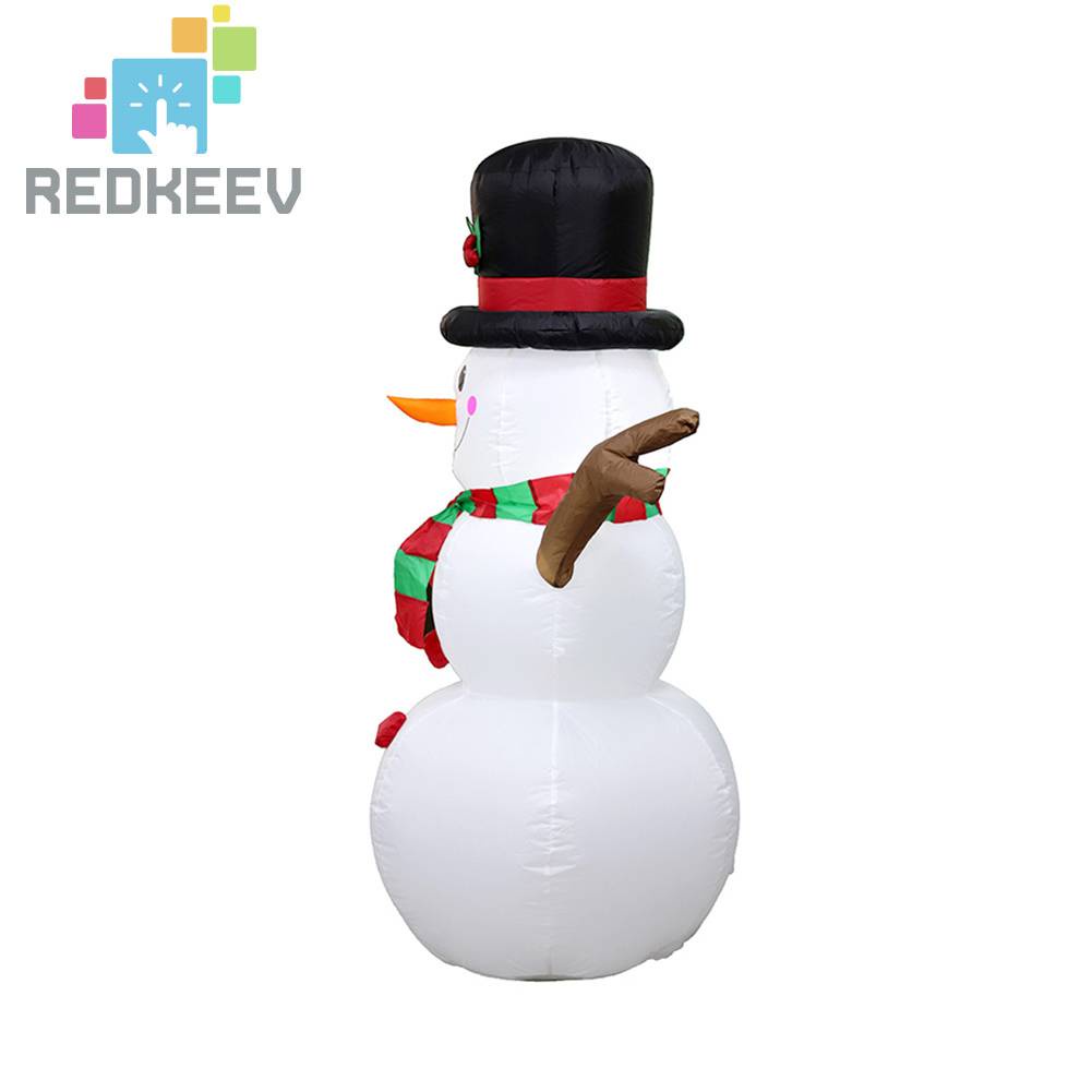 Bong Bóng Người Tuyết Có Đèn LED 1.6m Dùng Trang Trí Tiệc Giáng Sinh