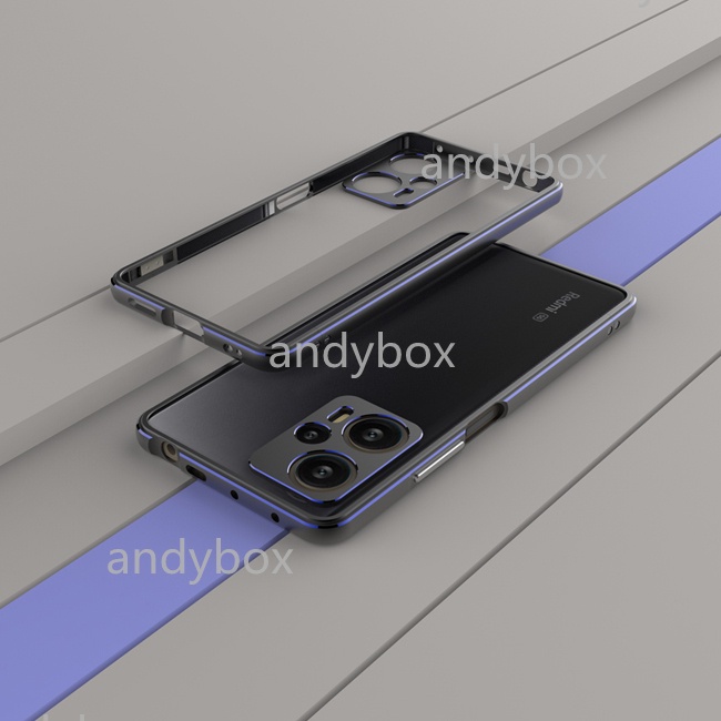 Ốp Điện Thoại Khung Kim Loại Bảo Vệ Cho Xiaomi Poco F5 F4 F3 Pro Redmi Note12 Redmi K60 K60E K50 K40 K40S K30 Pro