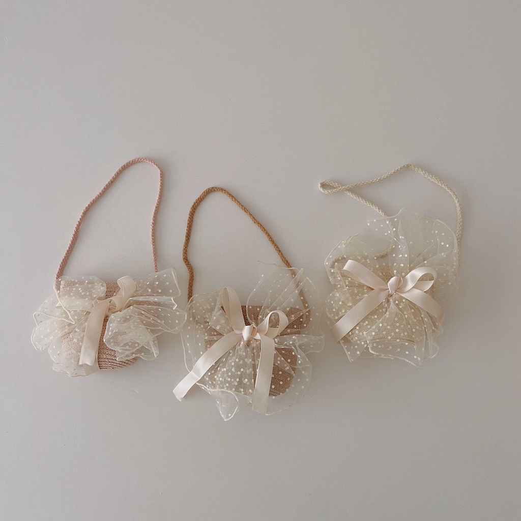 Túi Đeo Chéo Đan Len Phong Cách Công Chúa Dễ Phối Đồ Thời Trang Xuân Hè Cho Mẹ Và Bé