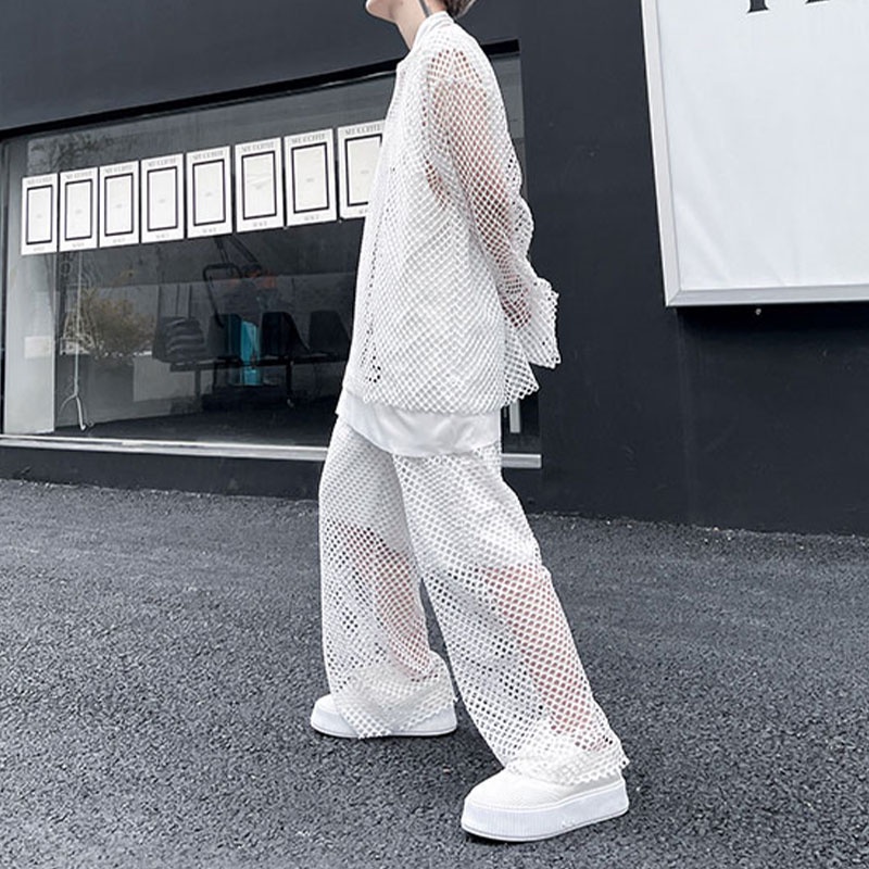 Incerun Bộ Hai Mảnh Lưới Rỗng Của Nam Giới