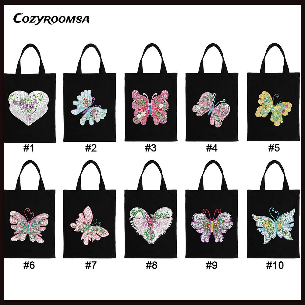 Túi Tote Đính Đá Thân Thiện Với Môi Trường Tự Làm Thời Trang