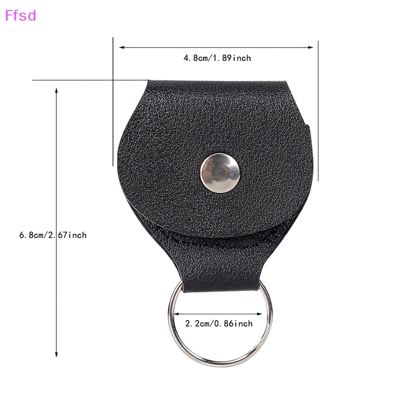 Túi Da Thật Đựng Miếng Gảy Đàn Guitar Gắn Móc Khóa Tiện Dụng