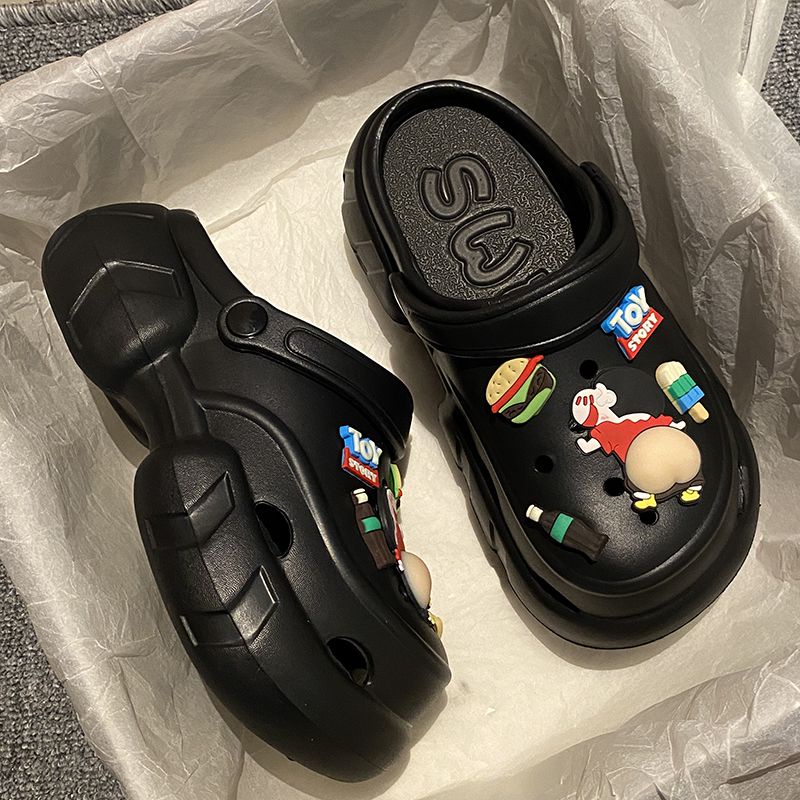 FEIJIANU dép Cross dép sandal nữ giày đi biển đáng yêu thoải mái28Z23071313