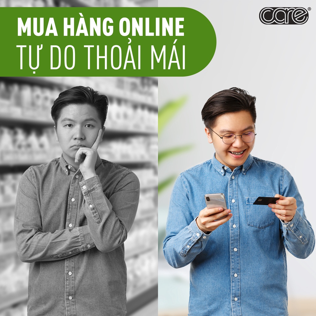 Bao cao su mỏng trơn truyền thống CARE 28, nhiều gel bôi trơn, kéo dài thời gian, hương vani - hộp 12 bcs sx malaysia