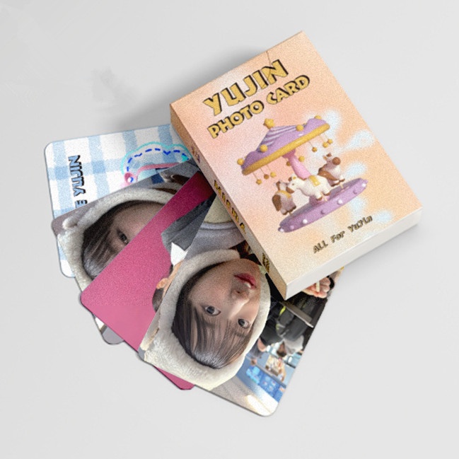50pcs/box YUJIN IVE Photocards Album Laser Lomo Cards Solo Kpop Collection LETAOTAO2023
