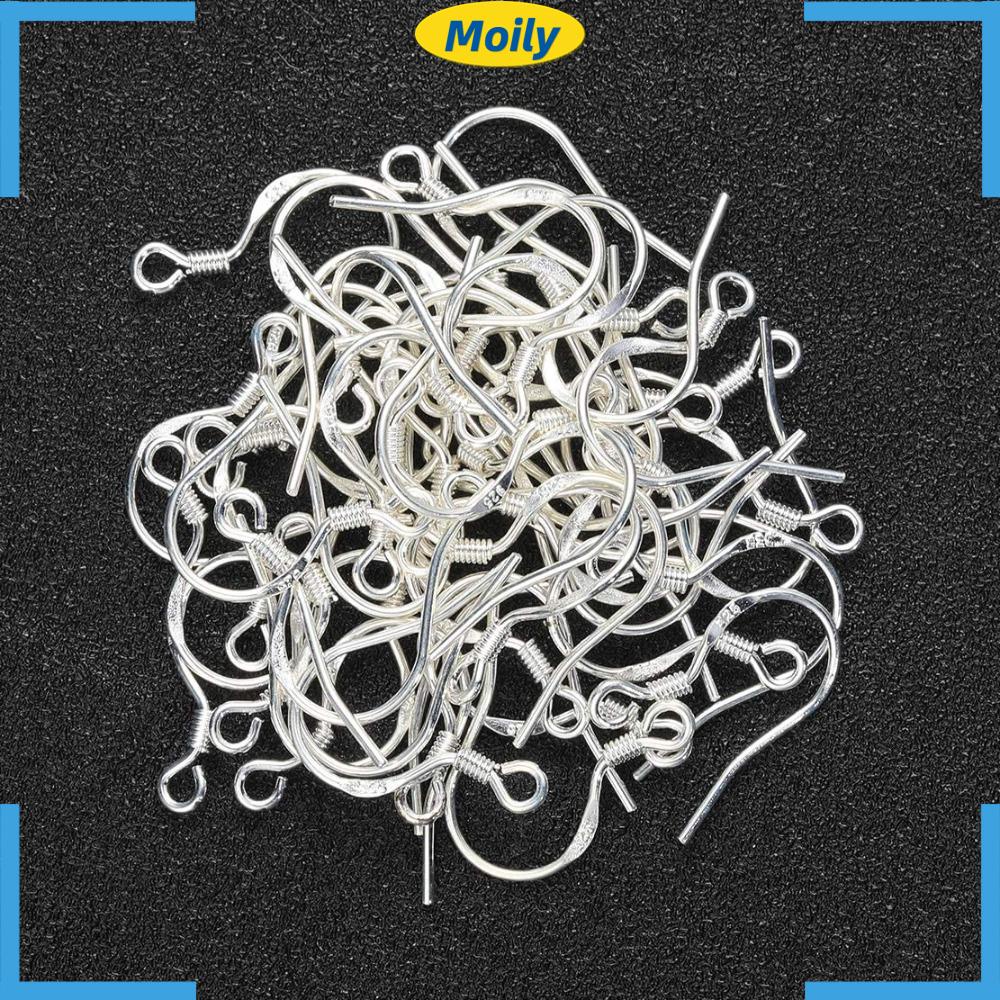 MOILYVN Bông Tai Dạng Móc Màu Bạc Hình Móc Câu Cá Dành Cho Nữ