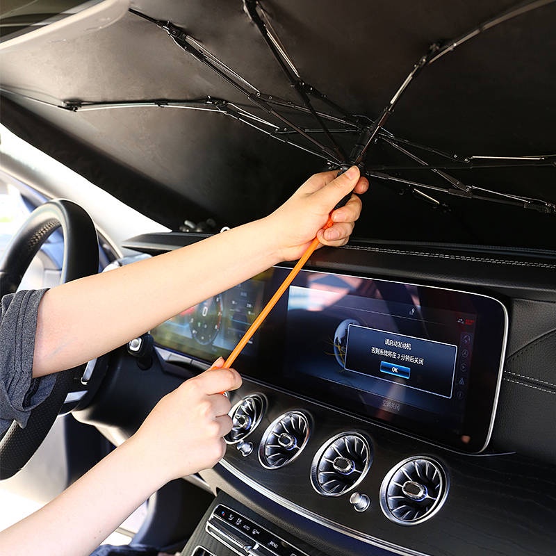 Car Sunshade Car Front Windshield Glass Plate Cover Sun Protection Heat Insulation Light Blocking Window Car Sunshade Artifact 9hsn