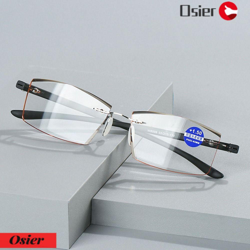 OSIER1 Kính Đọc Sách Chống Ánh Sáng Xanh Thiết Kế Đơn Giản Phong Cách Vintage