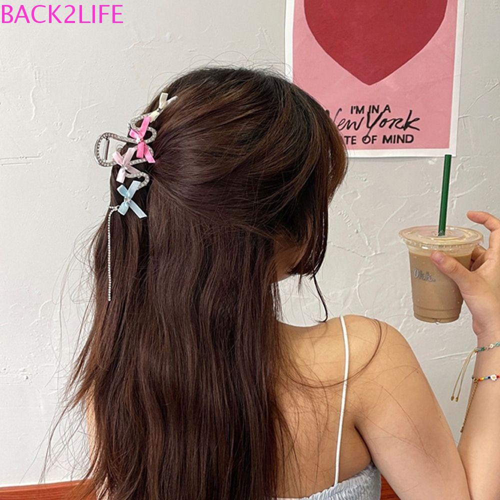 BACK2LIFE Kẹp Càng Cua Bằng Hợp Kim Tinh Tế Y2K Cho Nữ