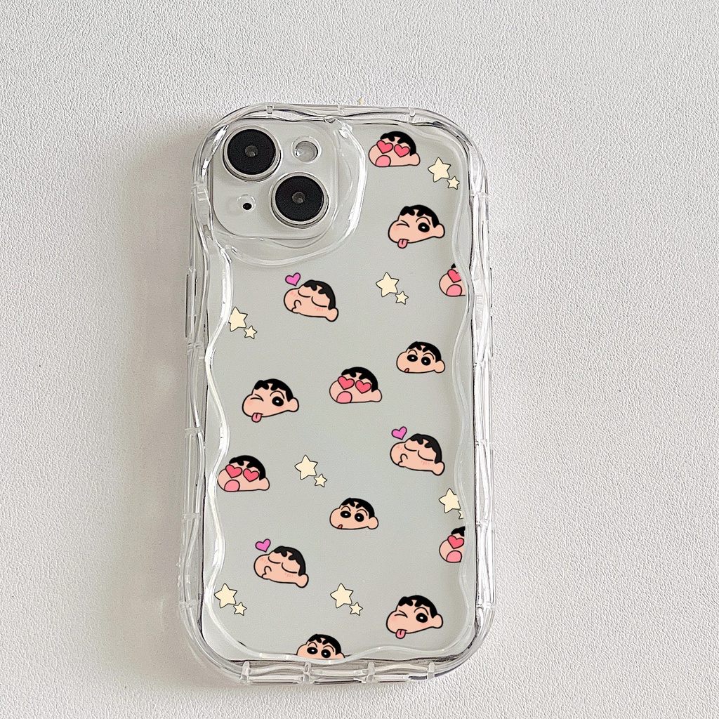 Ốp Điện Thoại TPU Mềm Trong Suốt Họa Tiết Sóng Biển Bảo Vệ Camera Cho Iphone 14 Plus 13 Pro Max 12 11 X Xs Xr 8 7