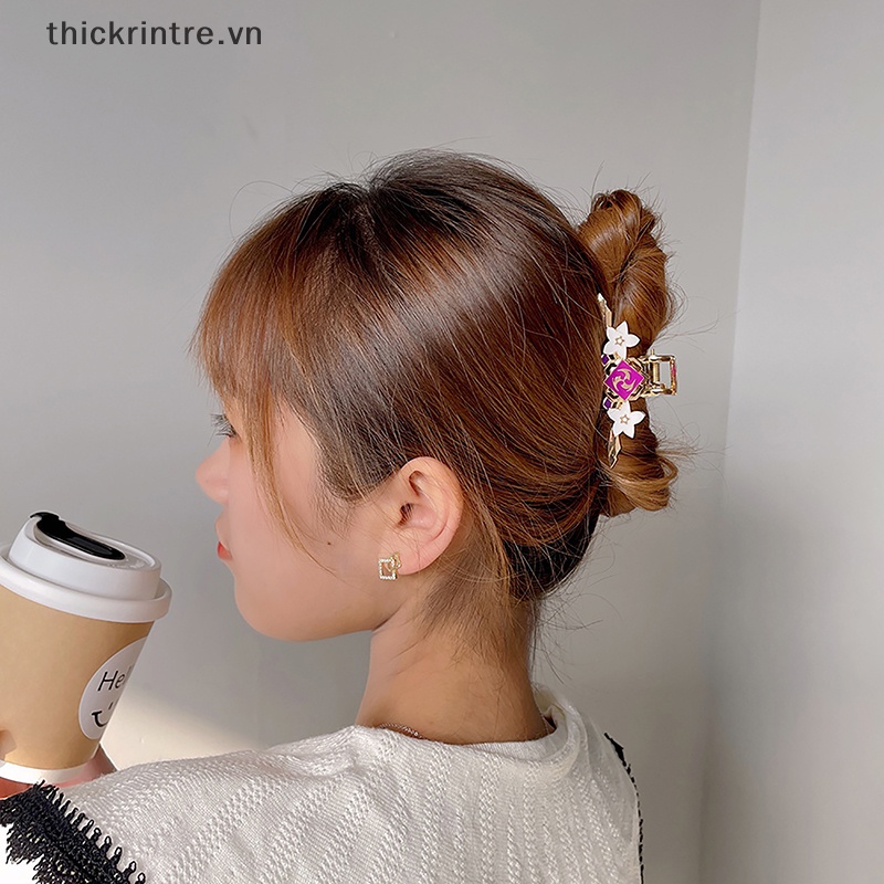 Kẹp Tóc Hình Hoa Dùng Hóa Trang Độc Đáo