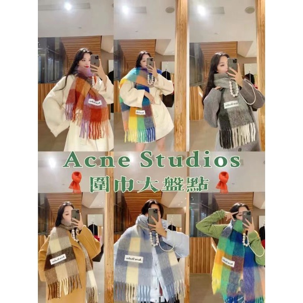 Khăn Choàng Cổ Hai Chức Năng Dày Dặn Họa Tiết Kẻ Sọc Màu Ấm Áp Mùa Đông Phong Cách Hàn Quốc Dành Cho Bạn Nữ