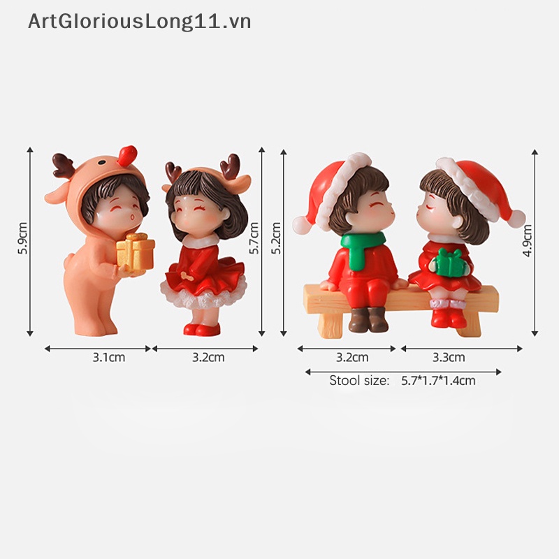 Mô Hình Cặp Đôi Mini Dễ Thương Dùng Trang Trí Tiểu Cảnh