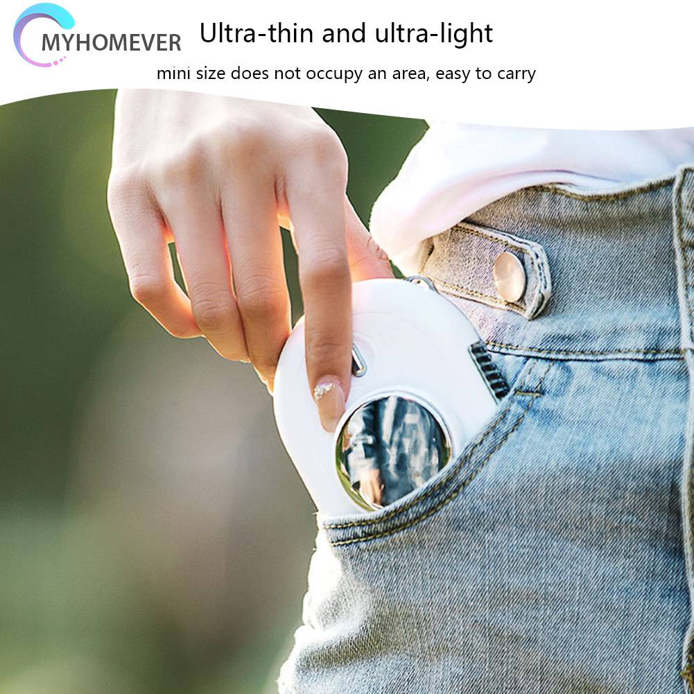 Quạt Điện Đeo Cổ 3 Tốc Độ Nhỏ Gọn Tiện Lợi Dành Cho Đi Du Lịch