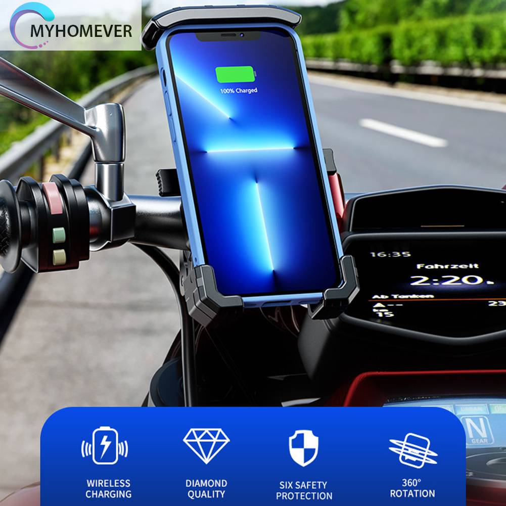 Đế Sạc Điện Thoại Không Dây 15W Cho Xe Đạp