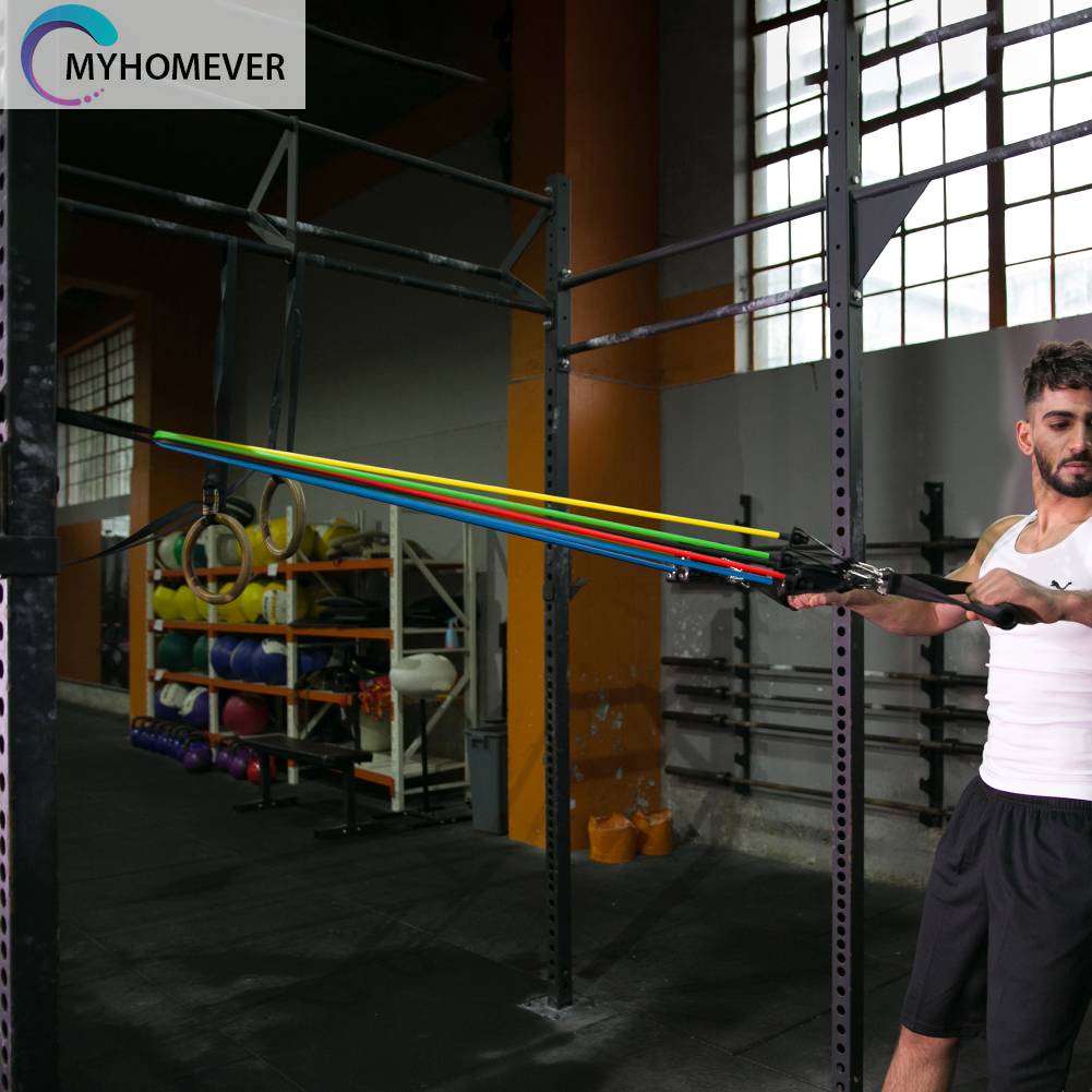 Set 11 Dây Kéo Đàn Hồi Đa Năng Hỗ Trợ Tập Gym / Thể Hình