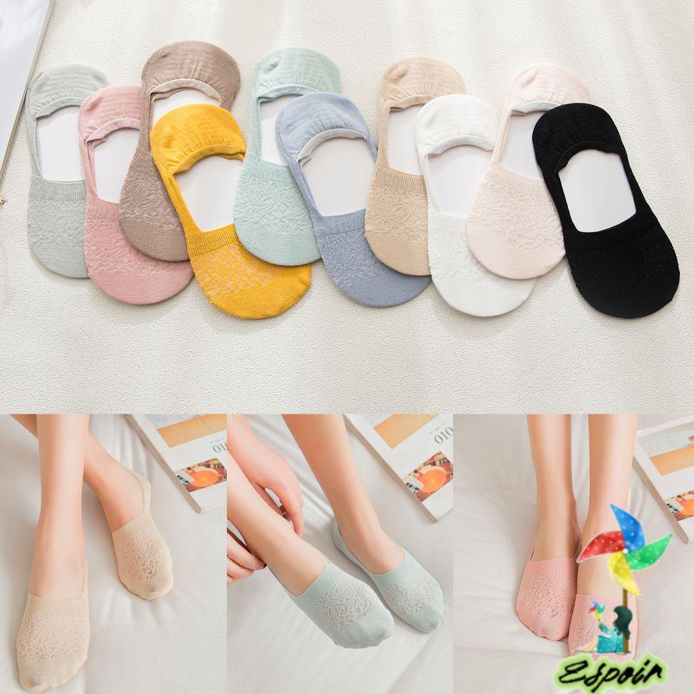ESPO Vớ Thuyền Cotton Chống Trượt Màu Sắc Ngọt Ngào
