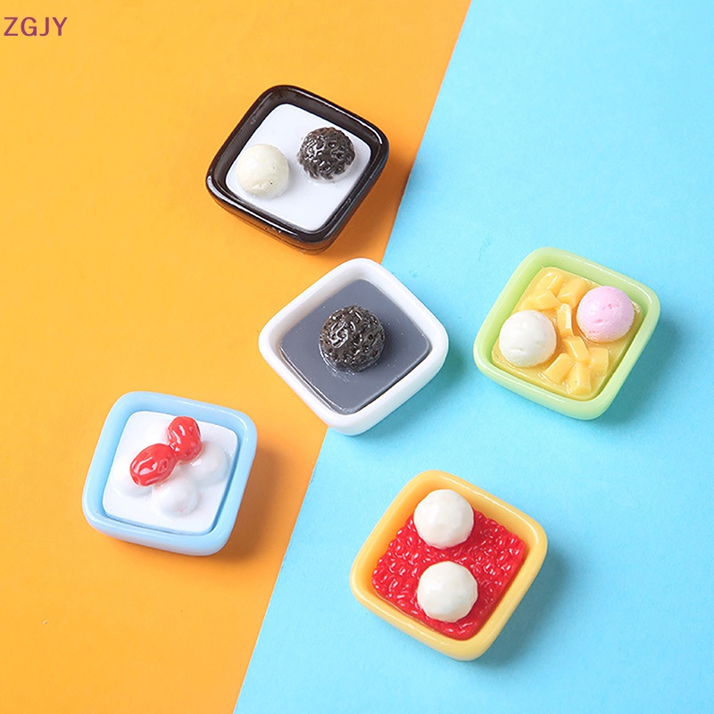 Set 5 Bánh Tráng Miệng Tỉ Lệ 1 / 12 Cho Nhà Búp Bê Mới