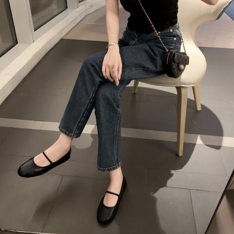 Giày Búp Bê Đế Bằng Phong Cách Mary Jane Cổ Điển Thời Trang Cho Nữ