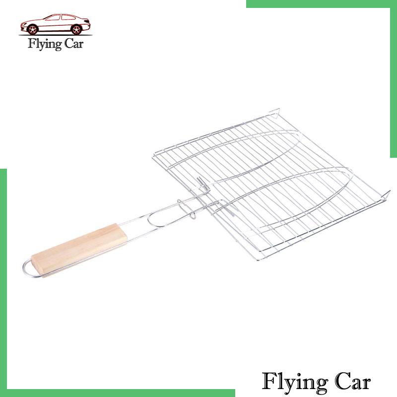 Giỏ Nướng Cá Bằng Kim Loại Có Tay Cầm Tiện Dụng Khi Đi Dã Ngoại