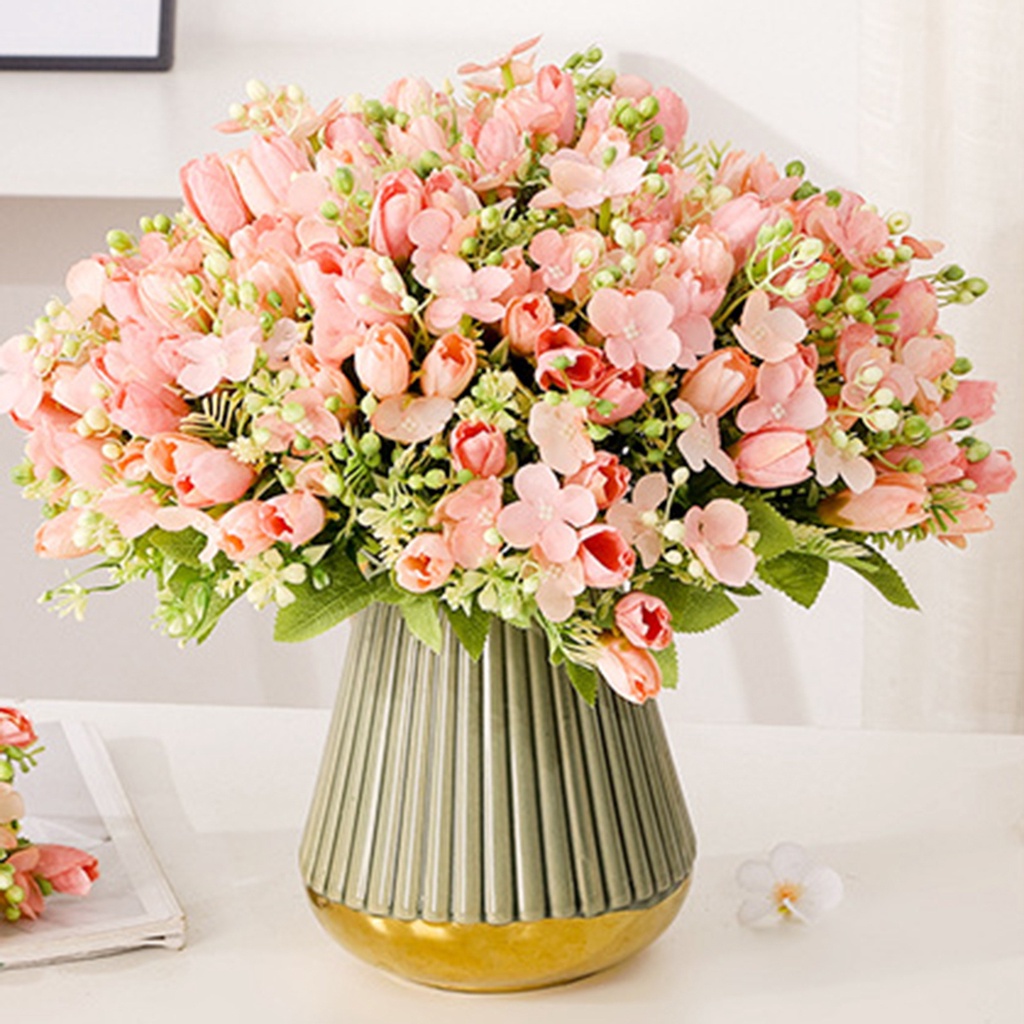 Hoa Tulip Nhân Tạo Dùng Trang Trí Nhà Cửa / Làm Đạo Cụ Chụp Ảnh