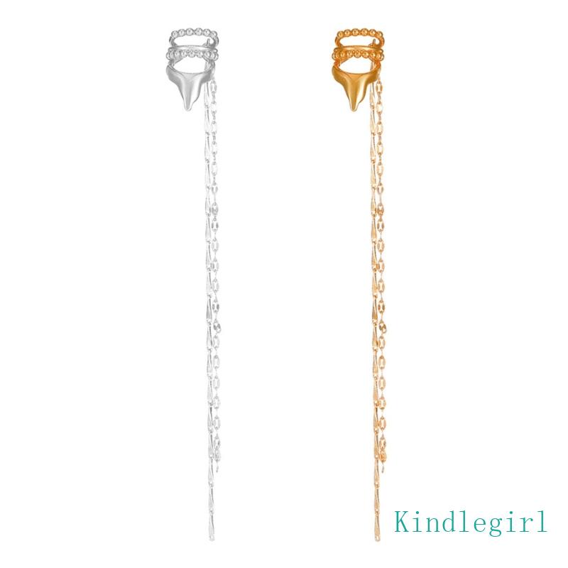 Bông Tai Dạng Dây Xích Không Xỏ Lỗ Dành Cho Nữ