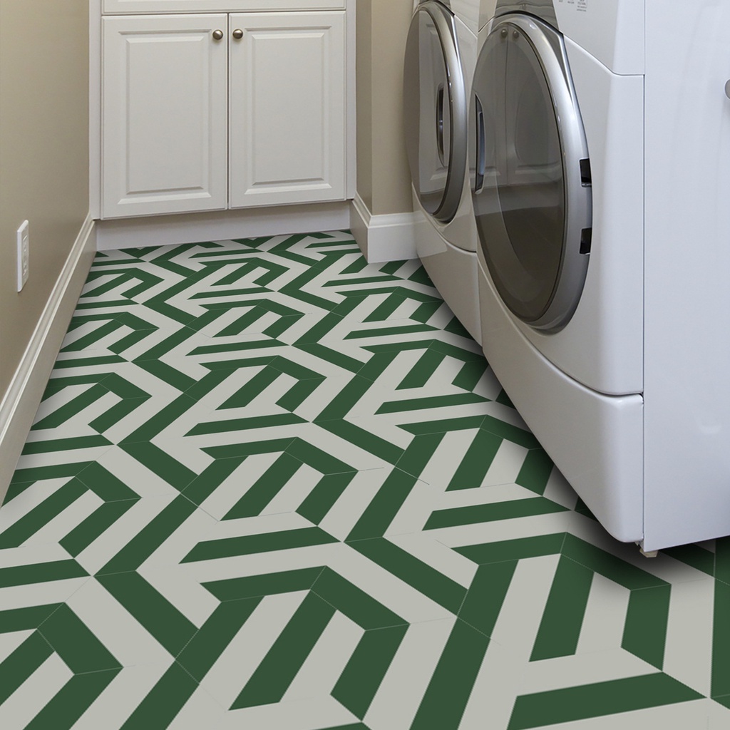 Bộ 5 Miếng Dán Sàn Nhà Họa Tiết Kẻ Sọc / Hình Lục Giác Bằng Xốp Dày Dặn Độc Đáo Trang Trí Nhà Cửa DIY