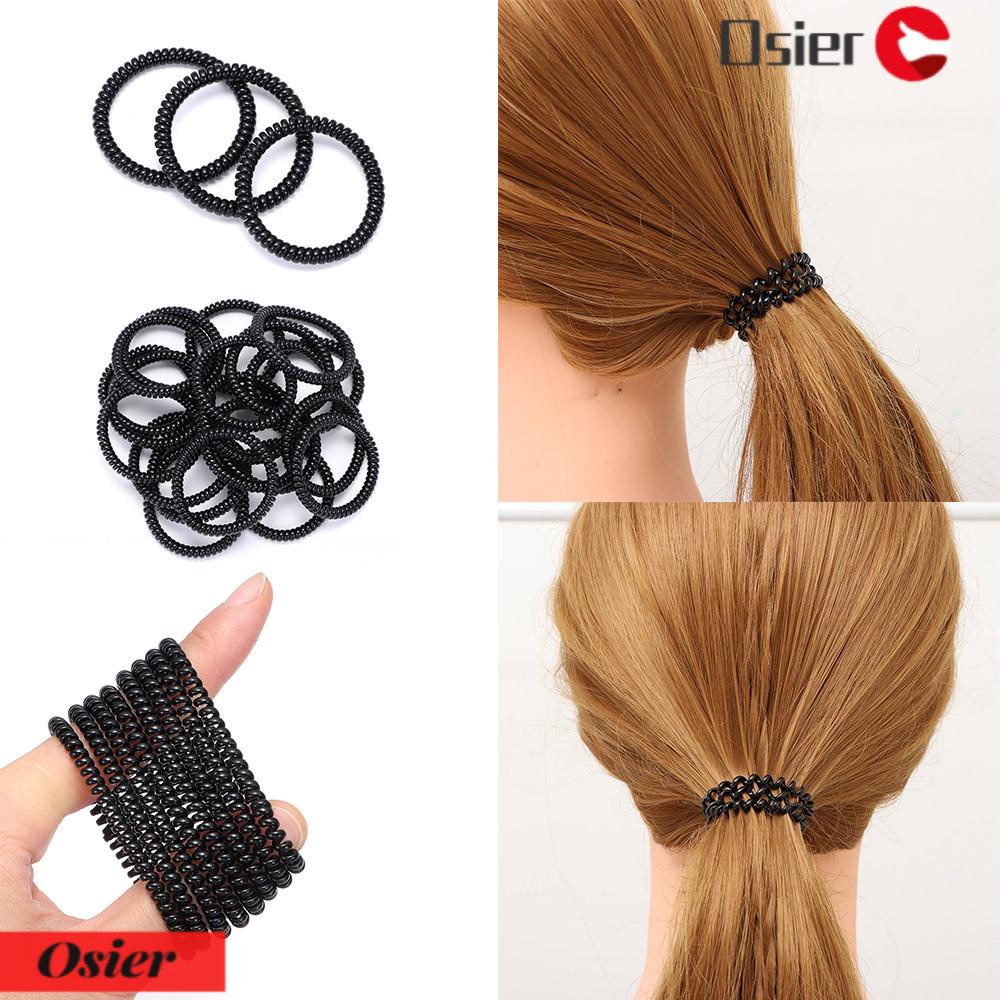 OSIER1 Set 20 Dây Buộc Tóc Dạng Xoắn Siêu Mỏng